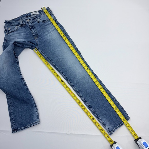 AG Jeans Mari High-Rise Slim Straight Women 29 Stretch Denim Adriano Goldschmied - Picture 5 of 9